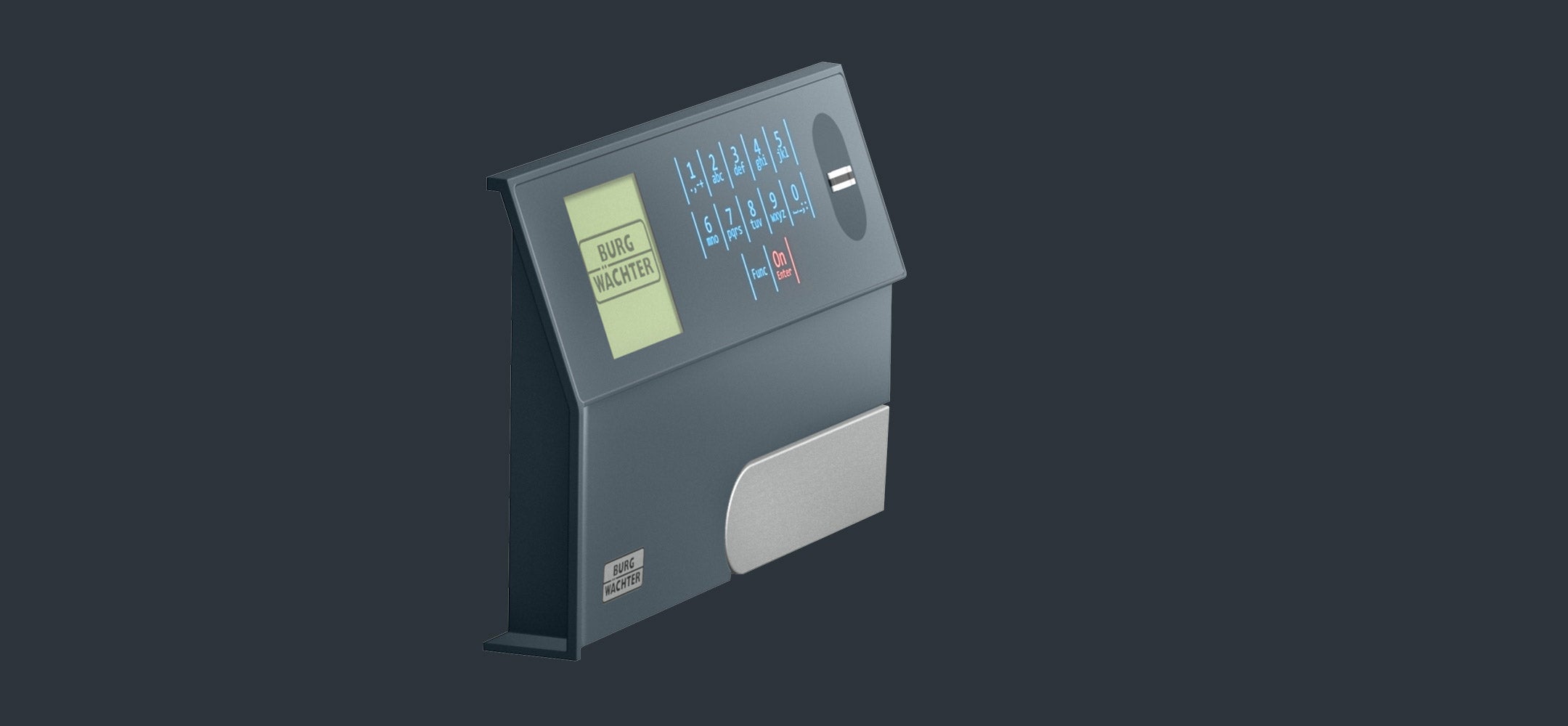 Elektronisches Premium-Panel SecuTronic TRSE 12H-FP mit Fingerprint - für hochwertige Tresore von BURG-WÄCHTER
